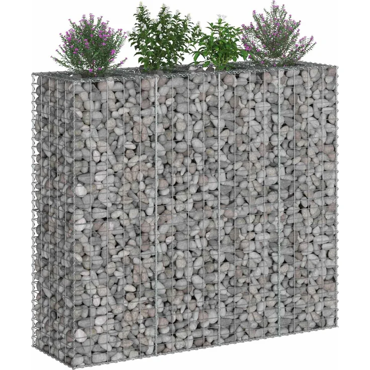 vidaXL Gabionen-Hochbeet 2 stk. 170 x 50 x 150 cm Verzinkter Stahl 3422234 – Bild 3