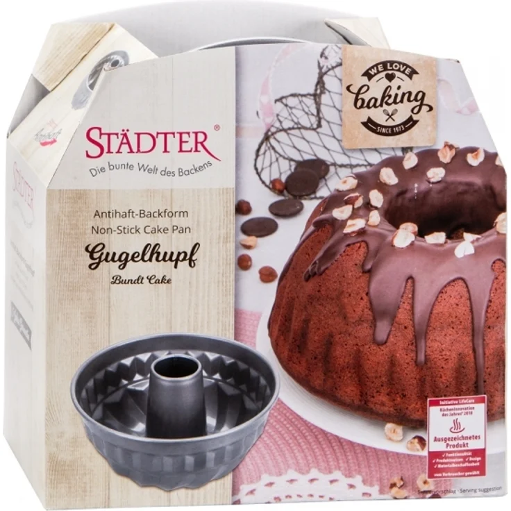 Gugelhupfform 21 cm Durchmesser von STÄDTER „We love baking“ – Bild 2