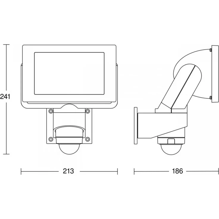 Steinel LED-Außenstrahler LS 300 S schwarz, mit 240° Bewegungsmelder, 2962 lm, 29,5 W, neutralweiß – Bild 3
