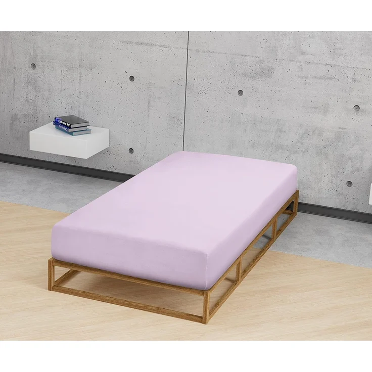 Biberna Jersey-Spannbetttuch, 100 % Baumwolle, Flieder, 1x 140x200 cm - 160x200 cm – Bild 5