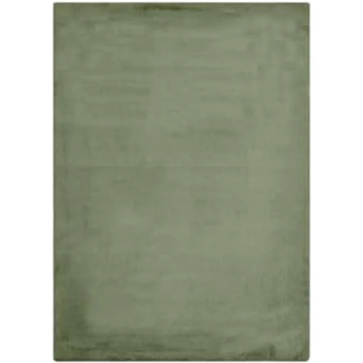 -LUXOR- living Kunstfell Coste Flauschiger Teppich Schlafzimmer - ideal zur Verwendung als Bettvorleger Schlafzimmer - gemütlicher Fellteppich Lammfell Imitat 60 x 120 cm dunkelgrün – Bild 1