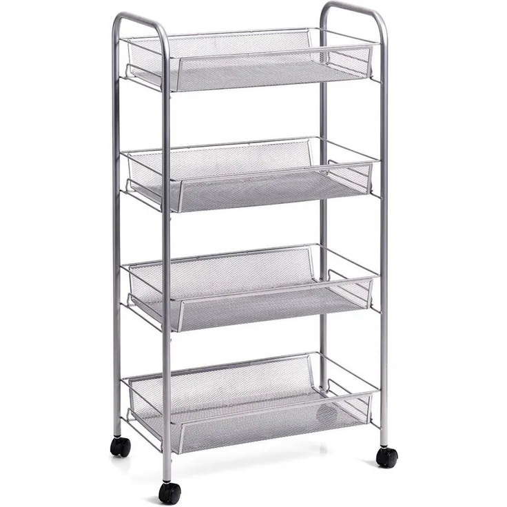 Zeller Present Rollwagen Mesh, mit vier Ablagekörbe, Höhe 83,5 cm