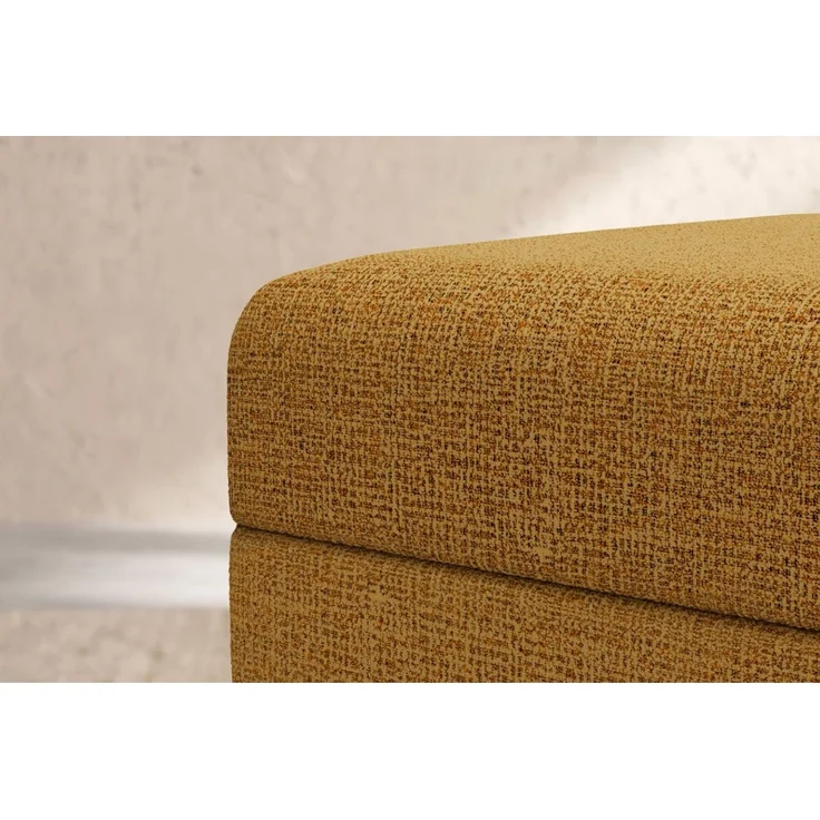 gelber Tweed-Pouf – Bild 2