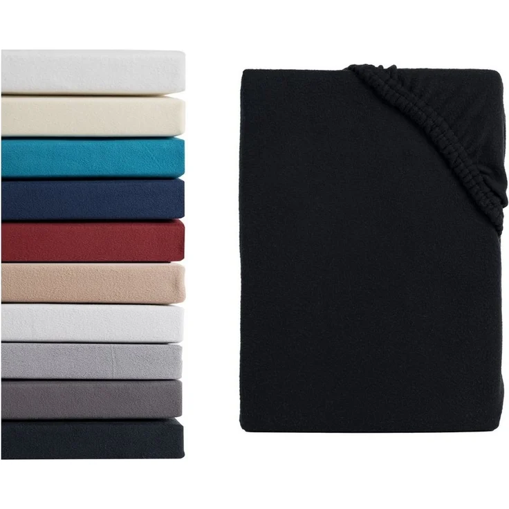 Hometex Premium Textiles Spannbettlaken aus Mikroflausch oder Teddyflausch - Bettlaken extra warm & kuschelig, Gummizug: Rundum, viele Größen und Farben in Premium Qualität – Bild 5