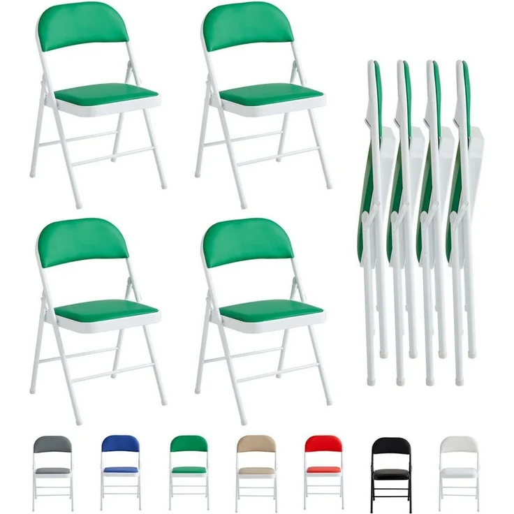 MCC direct Klappstuhl Kunstleder Klappstuhl gepolstert im 1er, 2er, 4er und 6er Set (4 St) – Bild 5