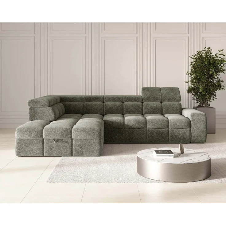 Ecksofa Bianco mit Schlaffunktion und Bettkasten | Jan-Art | verschiedene Farben erhältlich – Bild 1