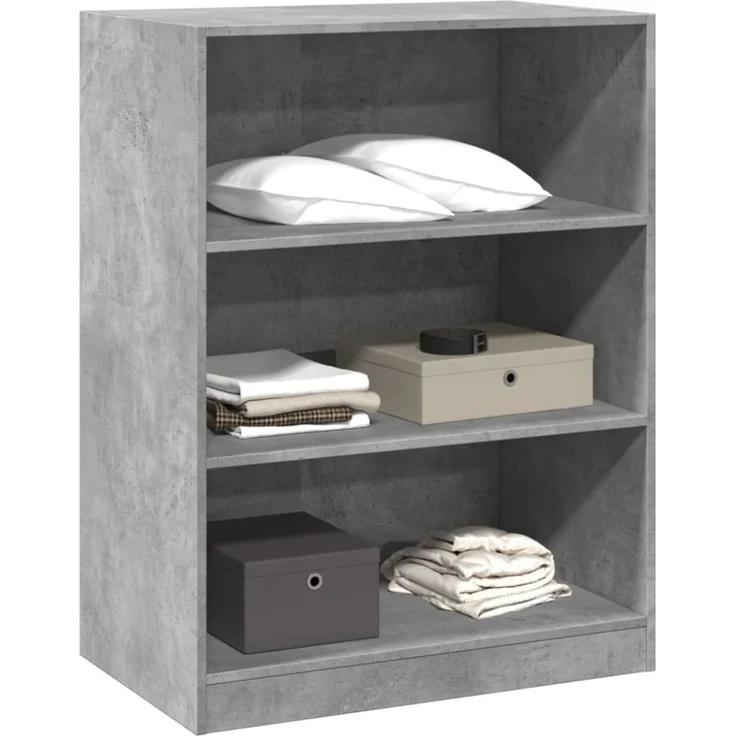 vidaXL Kleiderschrank Betongrau 77x48x102 cm Holzwerkstoff 840824 – Bild 4