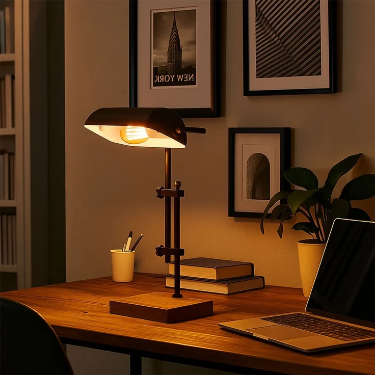 RGB LED Tischleuchte, Holz, Höhe verstellbar, App Steuerung, H 50 cm – Bild 6