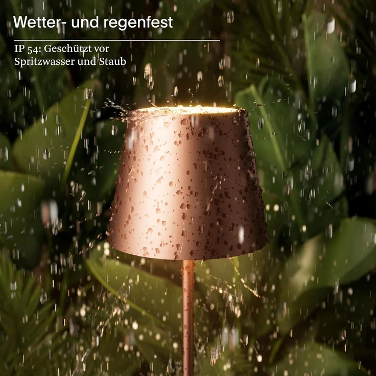 SIGOR LED Tischleuchte Akku-Tischleuchte, Dimmbar, LED fest integriert, Warmweiß – Bild 6