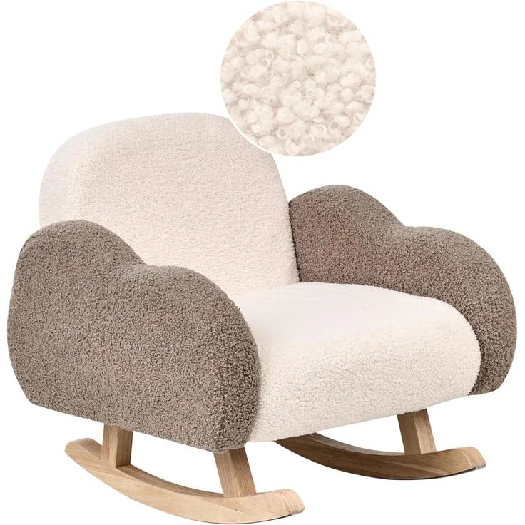 Kinderschaukelstuhl Wolke SKARE Bouclé Beige