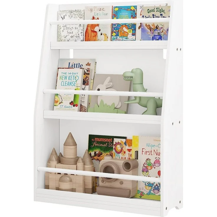 EUGAD Kinderregal, 1-tlg, Kinderbücherregal mit 3 offenen Fächern aus MDF – Bild 1