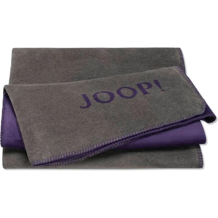 Joop! Wohndecke Kuscheldecke 150x200 cm Doubleface uni schiefer violett 791153