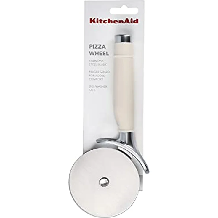 KitchenAid Pizza Schneider, Schneiderad aus Edelstahl für Pizza – Almond Creme – Bild 4