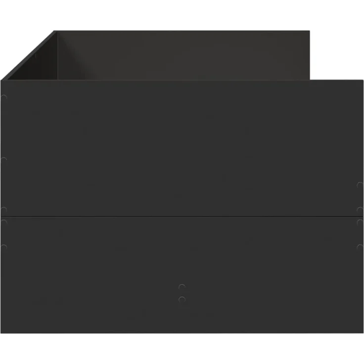 vidaXL Tagesbett mit Schubladen ohne Matratze Schwarz 75x190 cm 3280833 – Bild 5