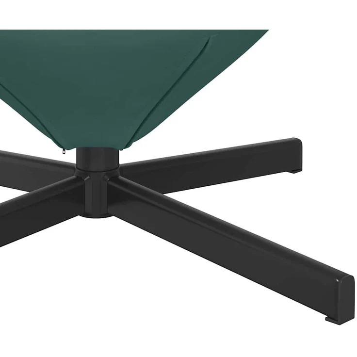 vidaXL Eiersessel Dunkelgrün 63 x 73 x 90 cm Samt 42002758 – Bild 7