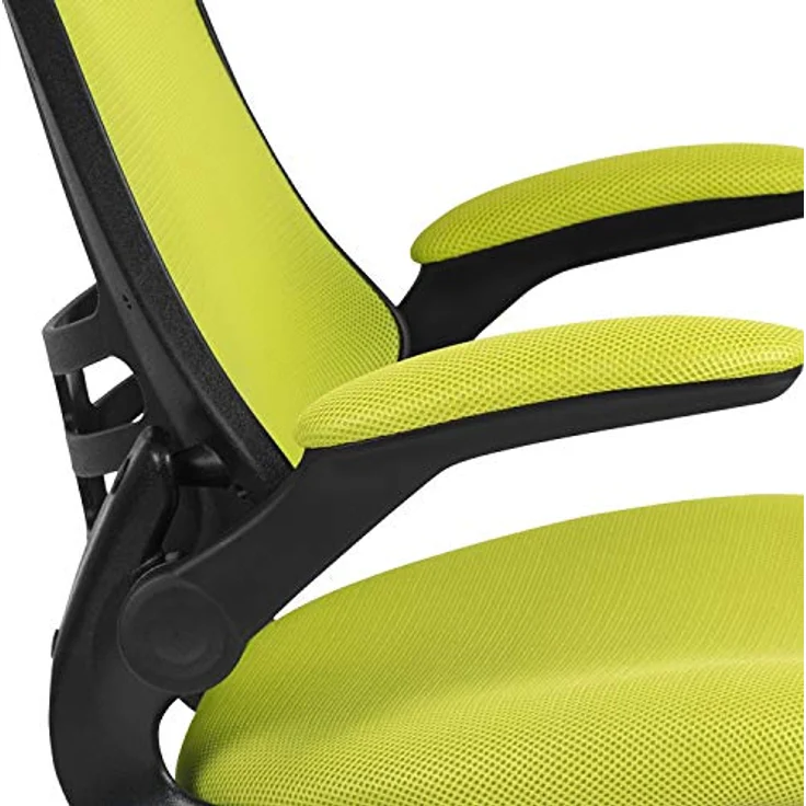Flash Furniture Bürostuhl, Metall Kunststoff Holzwerkstoff Schaumstoff Netzgewebe Technisches Holz, Grünes Netz, 64. 77x62. 23x104. 78 cm – Bild 12