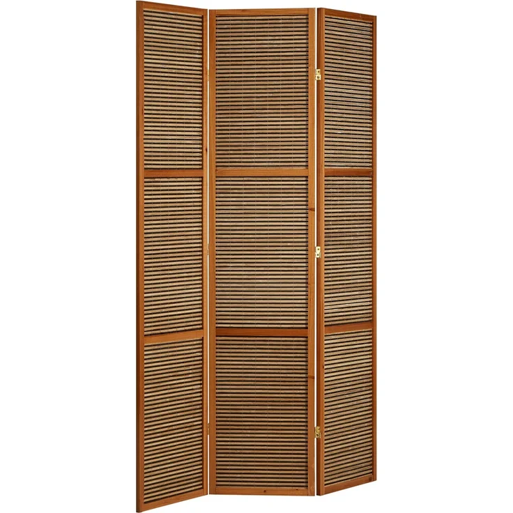 Raumteiler Höhe 2 m, Holz Braun, 200x130 cm – Bild 7