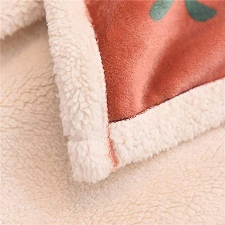Fansu Doppelte Verdickung Babydecke/Kinderdecke Babys Flanell Kuschlige Sehr Weiche Decke für Babybett/Kinderwagen Neugeborenes Geschenk (100x140cm,Braunbär) – Bild 3