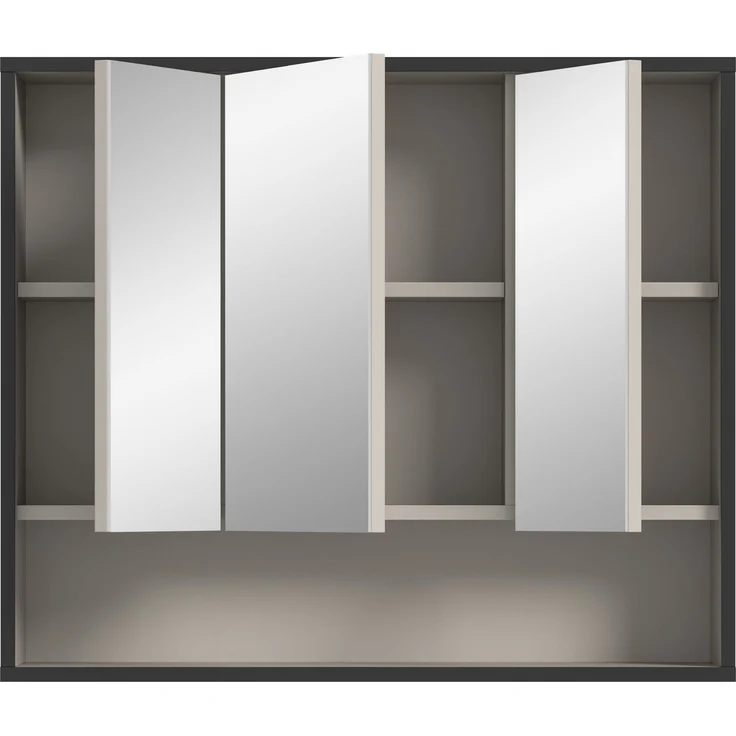 Spiegelschrank (B/H/T: 80x68x19 cm) in Kaschmir Nachbildung – Bild 3