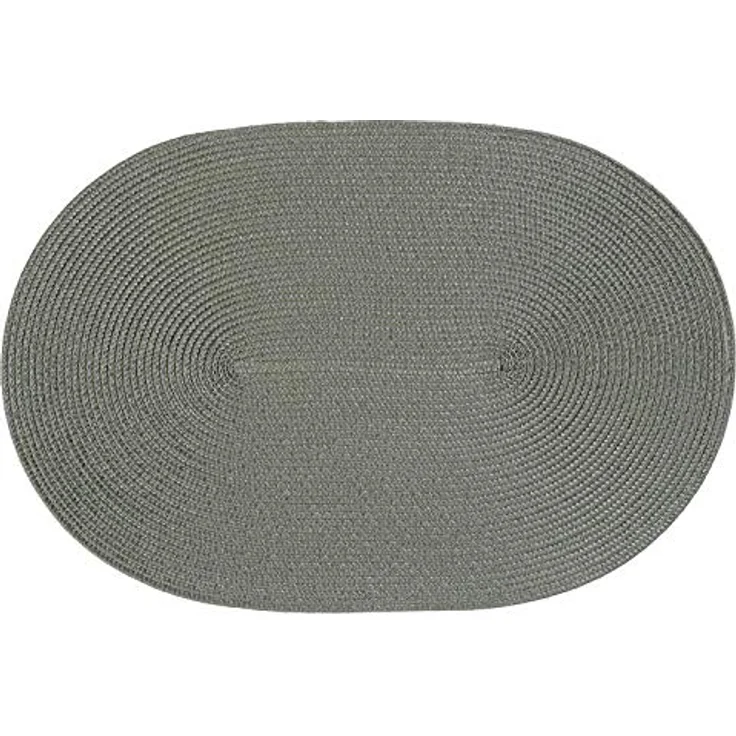 Haus und Deko Platzset Platzset oval ca. 45x30 cm Bast Optik Platzdeckchen Tischset geflochte, (1-St) – Bild 1