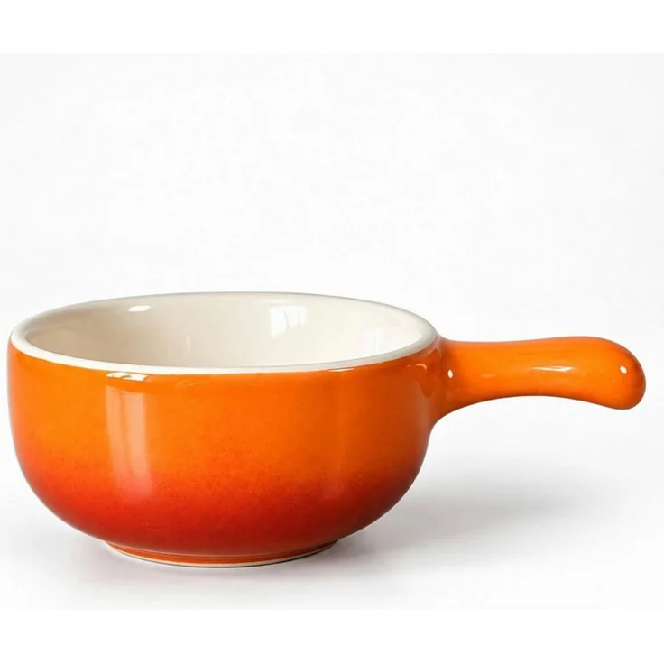 Koopman Auflaufform Auflaufförmchen Schälchen Keramik 6er Set, Keramik, (6-St), je 90ml, 3x Orange, Ø 7,5cm, 3x Rot – Bild 4