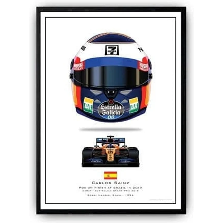 Poster Formel 1 Helme Rennfahrer Gewinner · Deko Print ohne Rahmen - D / 21x30 cm – Bild 2