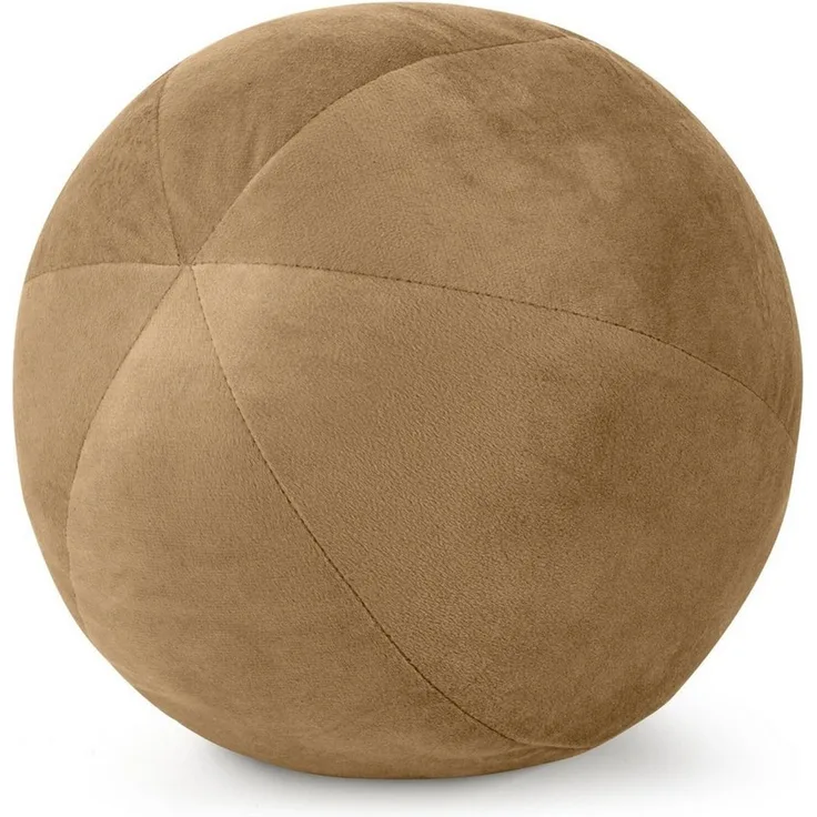 Eurofirany Dekokissen Kugelkissen Kugelformiges Kissen Ball Samt Velvet, besonders weich, dekorativ und designvoll 24 cm