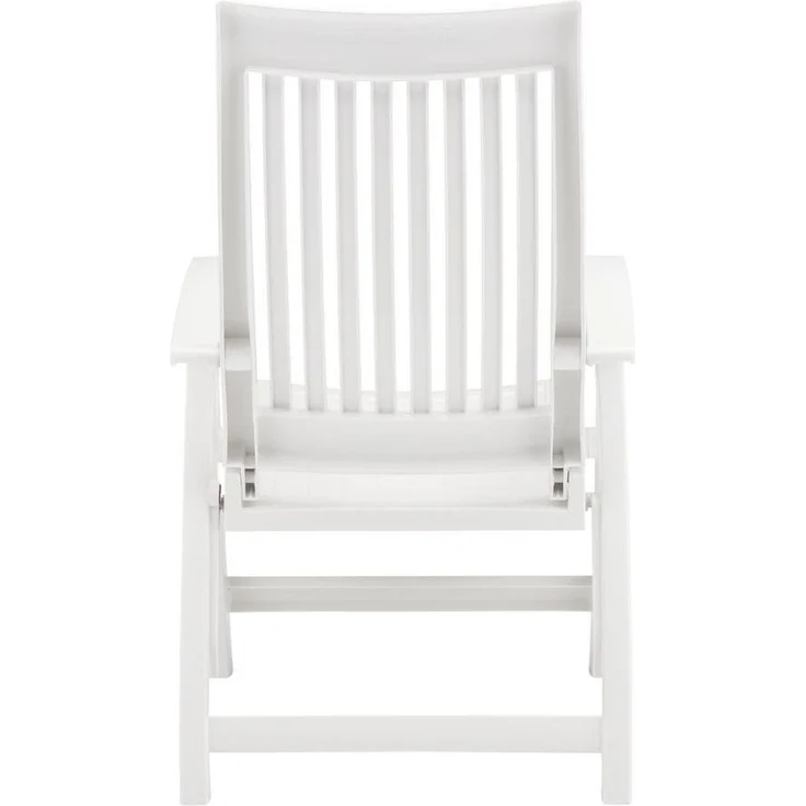 Kettler Roma Klappsessel - verstellbarer Gartensessel aus Kunststoff - weiß – Bild 4