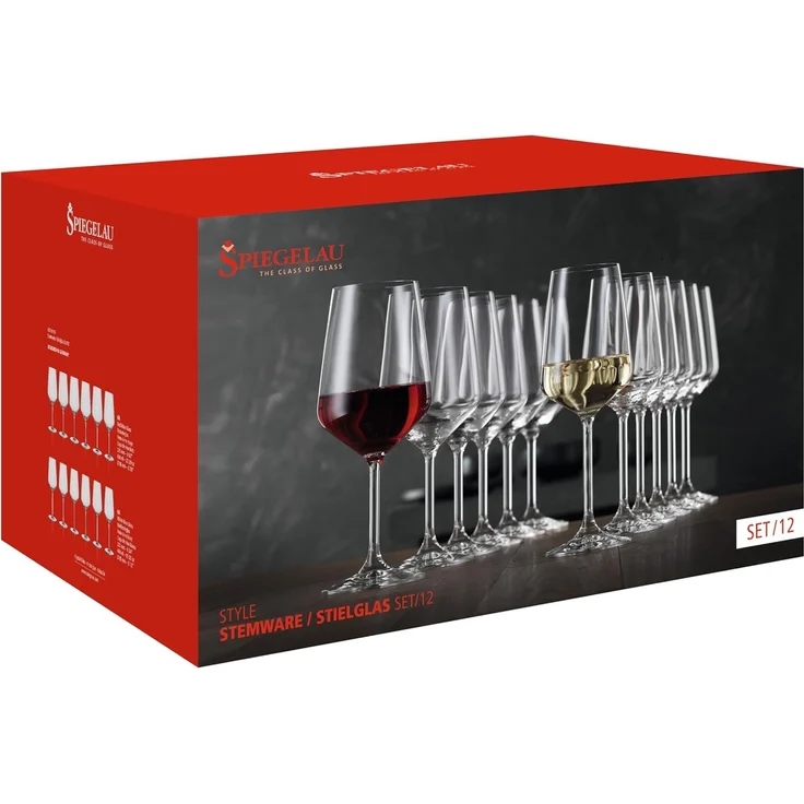 SPIEGELAU 4670194 STYLE Weinglasset - Vorteilsset 6 Rot- u. 6 Weißweingläser – Bild 11