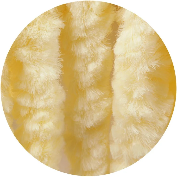 Flauschvorhang in Sondergröße - Türvorhang Breite: 140cm - Länge: 250cm, Creme – Bild 8