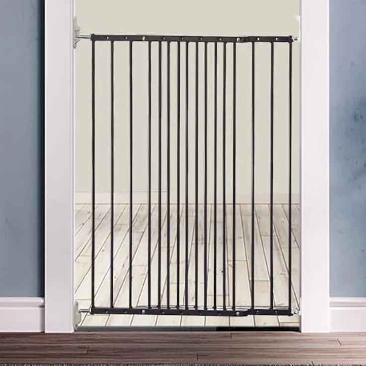 Bettacare Extra Hohes Schraubmontierte Haustier Safety Gitter, 62.5cm - 106.8cm, Schwarz, 103.5cm Hoch, Hundetreppe, Sicherheitsbarriere – Bild 10