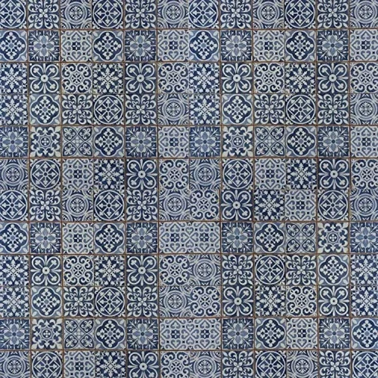 Marokkanische Fliesen Rahel Blau Patchwork – Bild 4