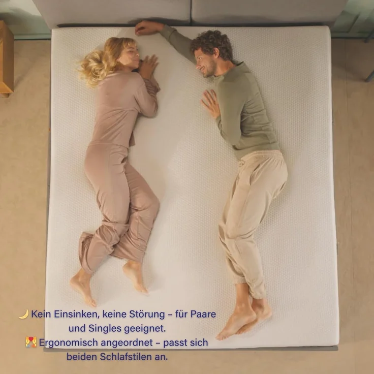 Emma One+ Matratze 180x200 H3 Hart – Kühlende & atmungsaktive 3-Zonen-Schaummatratze – Ergonomisch, Klimaregulierend & Waschbarer Bezug – Für alle Schlafpositionen geeignet – Bild 7