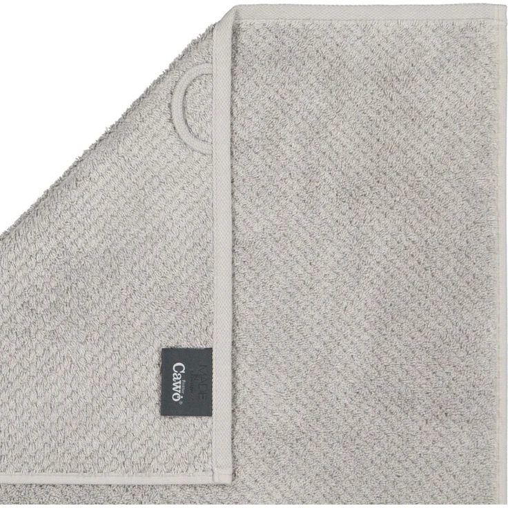 CAWÖ Handtuch, 3er Pack - Pure, Walkfrottier, Struktur-Design, Baumwolle, einfarbig Stein 50x100cm – Bild 3