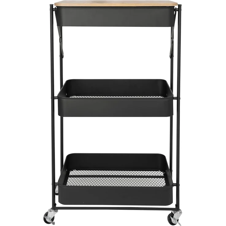 Gardissimo PLATE Rollwagen Servierwagen Regal Badregal Wagen klappbar – Bild 5