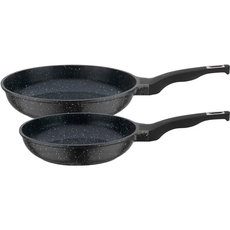 GSW Pfannen-Set Titanium Granit Advanced, Aluminiumguss (Set, 2-tlg), Pfannen-Set aus Aluminium-Guss mit Antihaft-Versiegelung – Bild 2