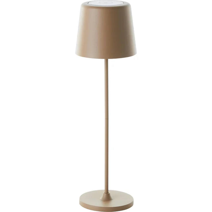 Brilliant Lampe Kaami LED Außentischleuchte 37cm cappuccino matt Metall/Bambus gold 2 W LED integriert – Bild 6