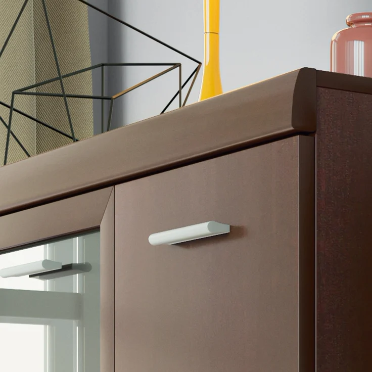 Sideboard Vitrine 140 cm Nussbaum IMPERIA-129 – Bild 2