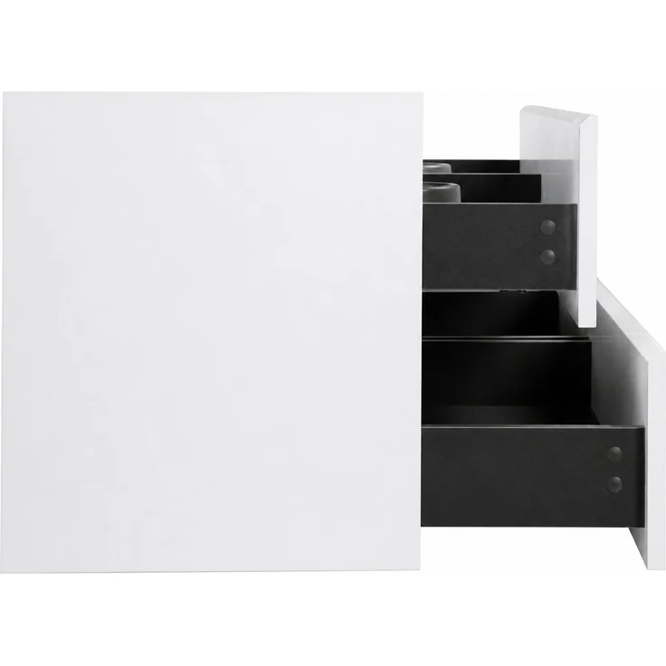 Waschbeckenunterschrank Angela 160cm - Hochglanz Weiß - Unterschrank Badmöbelset – Bild 4