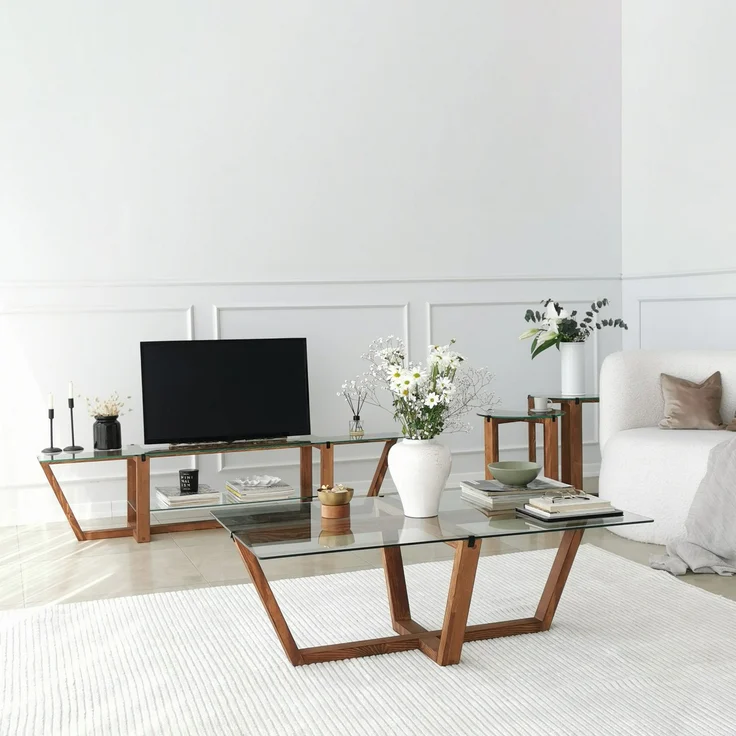Skye Decor 'Amalfi - Walnut' Couchtisch, Walnuss, 105 x 35 x 65 cm – Bild 5