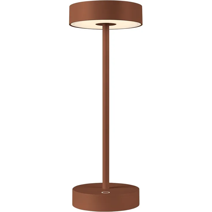 SLV VINOLINA, Tischleuchte, Akku, IP54, 2700/3000K, TOUCH, rost - Ambiente- Tisch- und Standleuchten