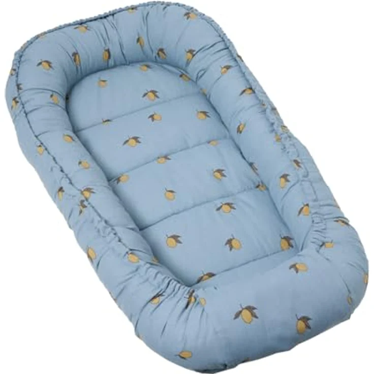 molis&co - Babynest - 100% Baumwolle (Oeko-TEX) - Babynestchen Neugeborene - Ideal als Reisebett, Kuschelnest Geeignet & Cradle Reducer - 90x50 cm - Colima – Bild 2