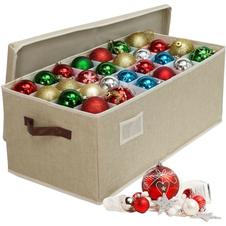 Relaxdays Weihnachtskugel Aufbewahrungsbox – Bild 1