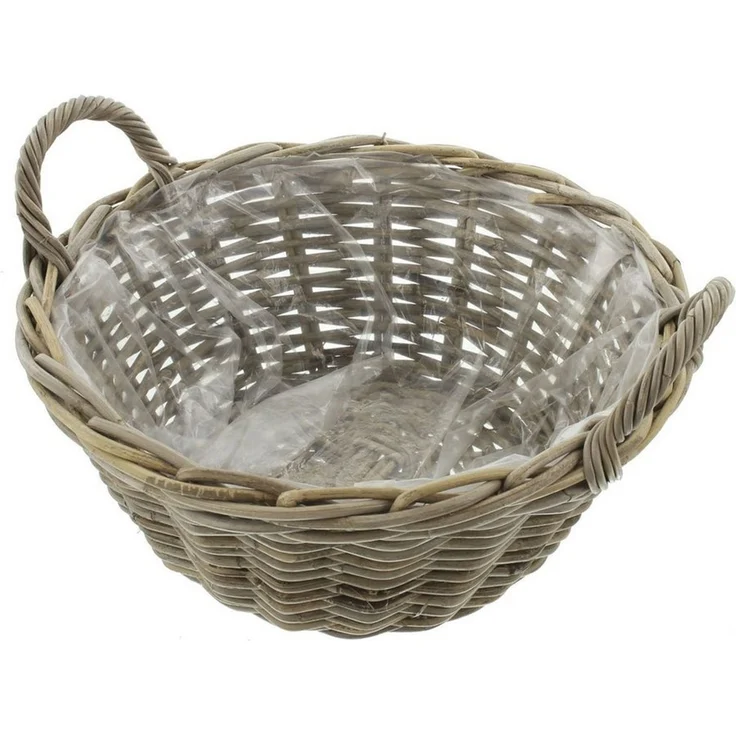 Pflanzschale Rattan groß Pflanzschale Pflanzkorb Blumentopf Pflanztopf Übertopf – Bild 1