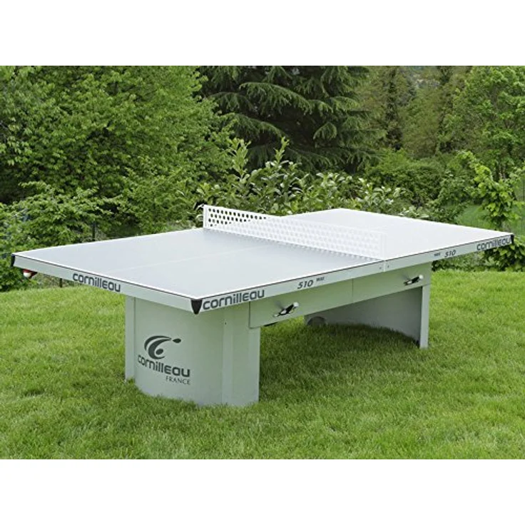 Cornilleau PRO 510M Outdoor Tischtennisplatte, grau, hohe Spielqualität, hohe Stabilität, wetterfest und ideal für Schulen, Parks und Veranstaltungen – Bild 3