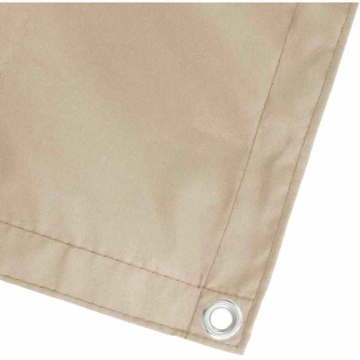 vidaXL Balkon Sichtschutz 200 x 400 cm Stoff mit PU-Beschichtung Beige 42036464 – Bild 3