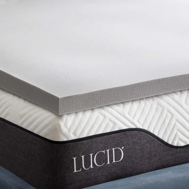 LUCID Memory Foam Matratzen-Topper mit Bambuskohle, 5 cm dicke Matratzenauflage, 140x190 cm