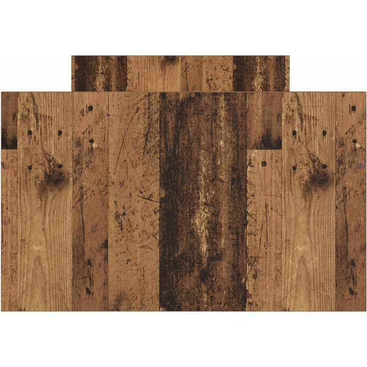 vidaXL Bettrahmen mit Schubladen mit Kopfteil Altholz Holzwerkstoff 3429512 – Bild 4
