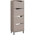 Schuhkipper Marelle Greige/Artisan 60 x 167.4 cm mit 4 Fächern Vicco