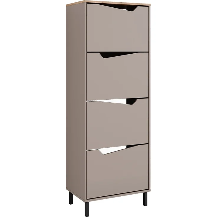 Schuhkipper Marelle Greige/Artisan 60 x 167.4 cm mit 4 Fächern Vicco – Bild 1
